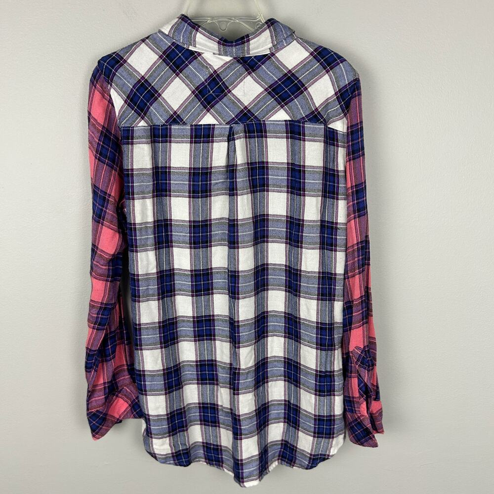 Rails Jackie Multi Colored Buffalo Check Long Sle… - image 2